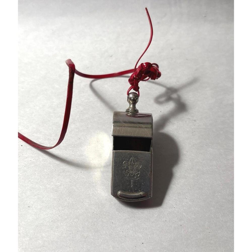 Boy Scout First Class Nickle Plated Whistle Lifeguard